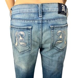 Rock & Republic Low-rise flare jeans